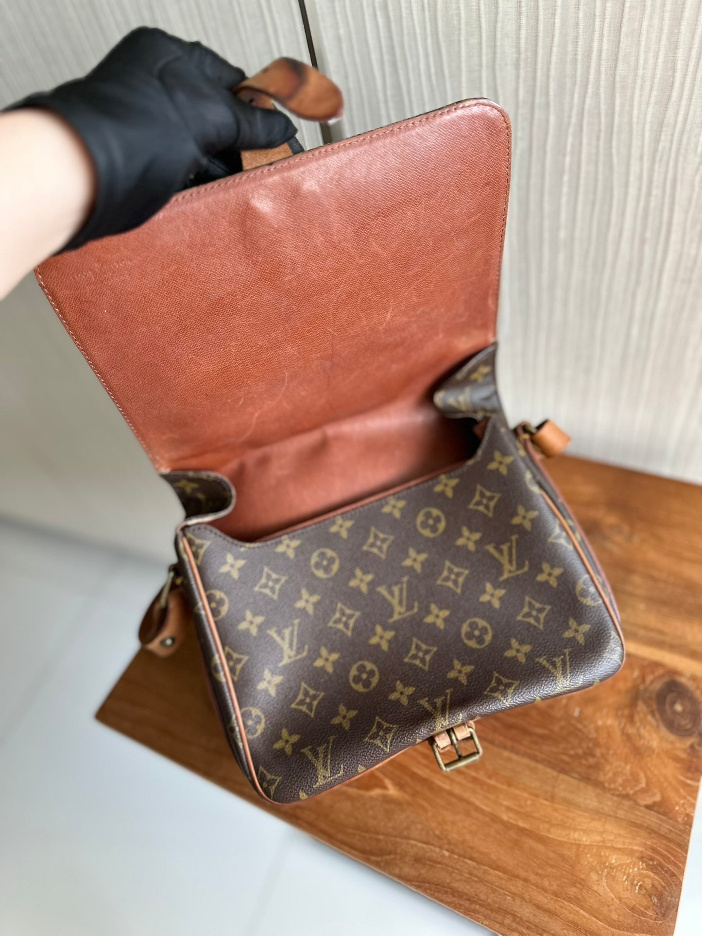 Louis Vuitton  Cartouchiere GM Messenger Crossbody Bag Brown Monogram