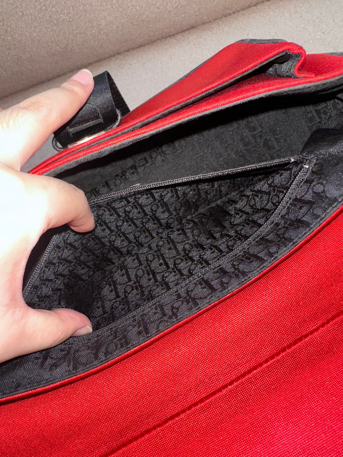 Dior John Galliano Hardcore Medium Hobo Shoulder Bag Crystal Logo