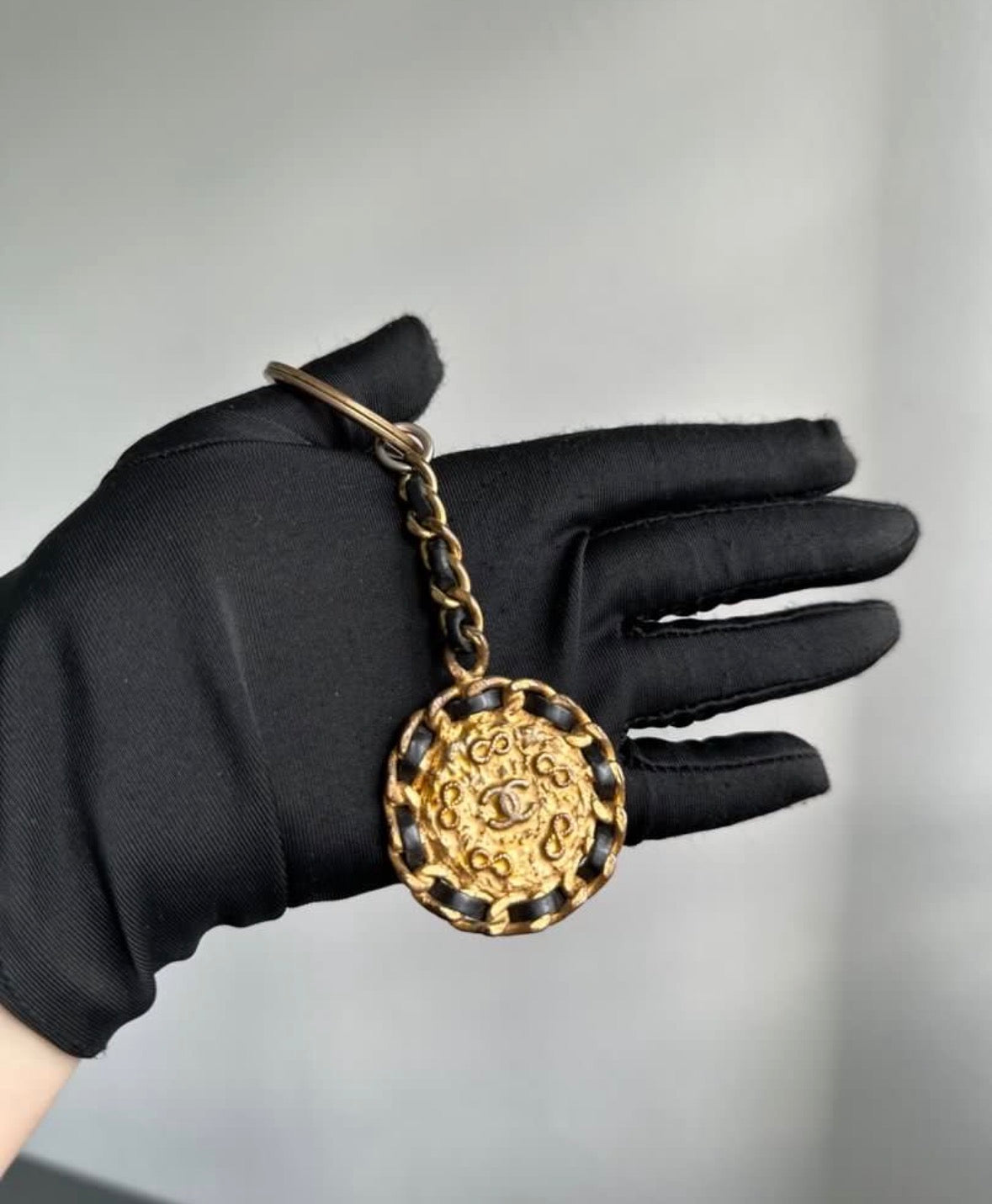 Chanel Vintage Medallion Keychain / Bag Charm