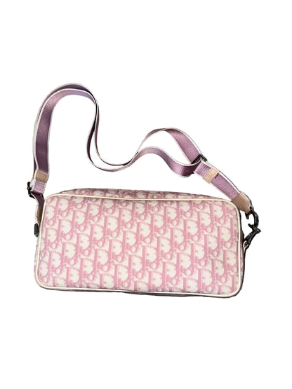 Dior 2003 Pink Trotter Oblique Diorissimo Crossbody Bag