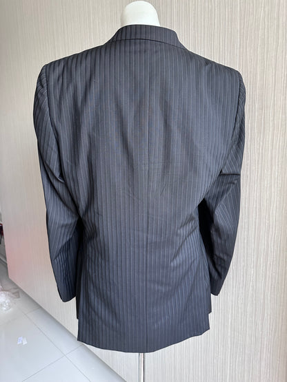 Gucci Mens Suit Blazer Black Wool Mohair Regular Fit Jacket