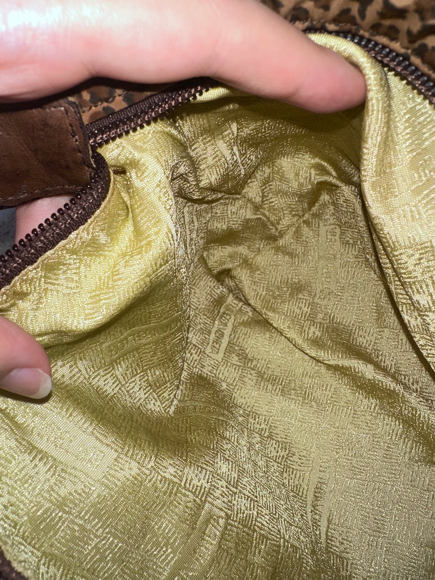 Bottega Vaneta Leopard Print Mini Hobo Top Handle Bag