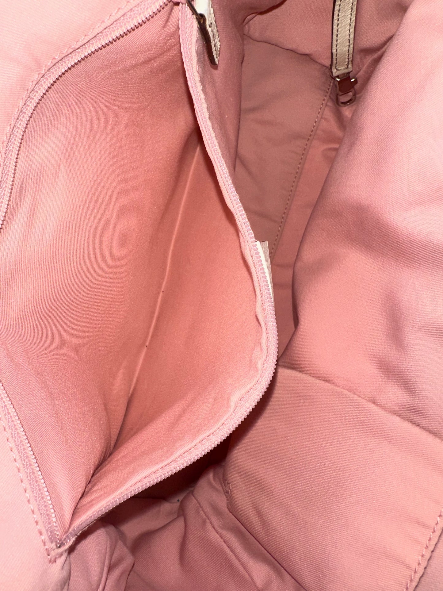 Gucci Pink GG Sherry Canvas Tote Bag