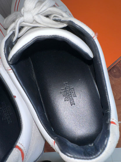 Hermes Chris Sneakers White Leather