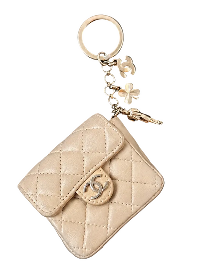 Rare Chanel Vintage Mini Classic Flap Bag Charm Keychain