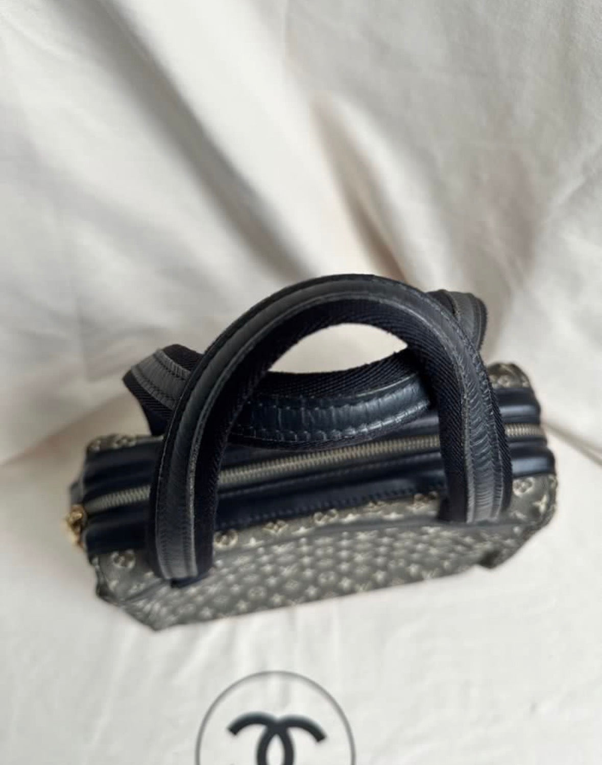 Louis Vuitton Denim Mini Lin Josephine Boston Bag PM