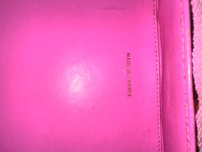 Rare Chanel 1995 Barbie Pink Medium Vanity Two Way Bag with Chain