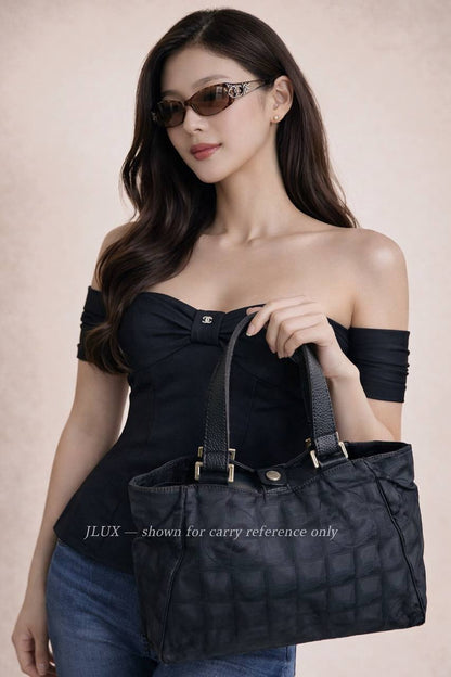 Chanel Hobo Shoulder Bag Jacquard Mini Tote