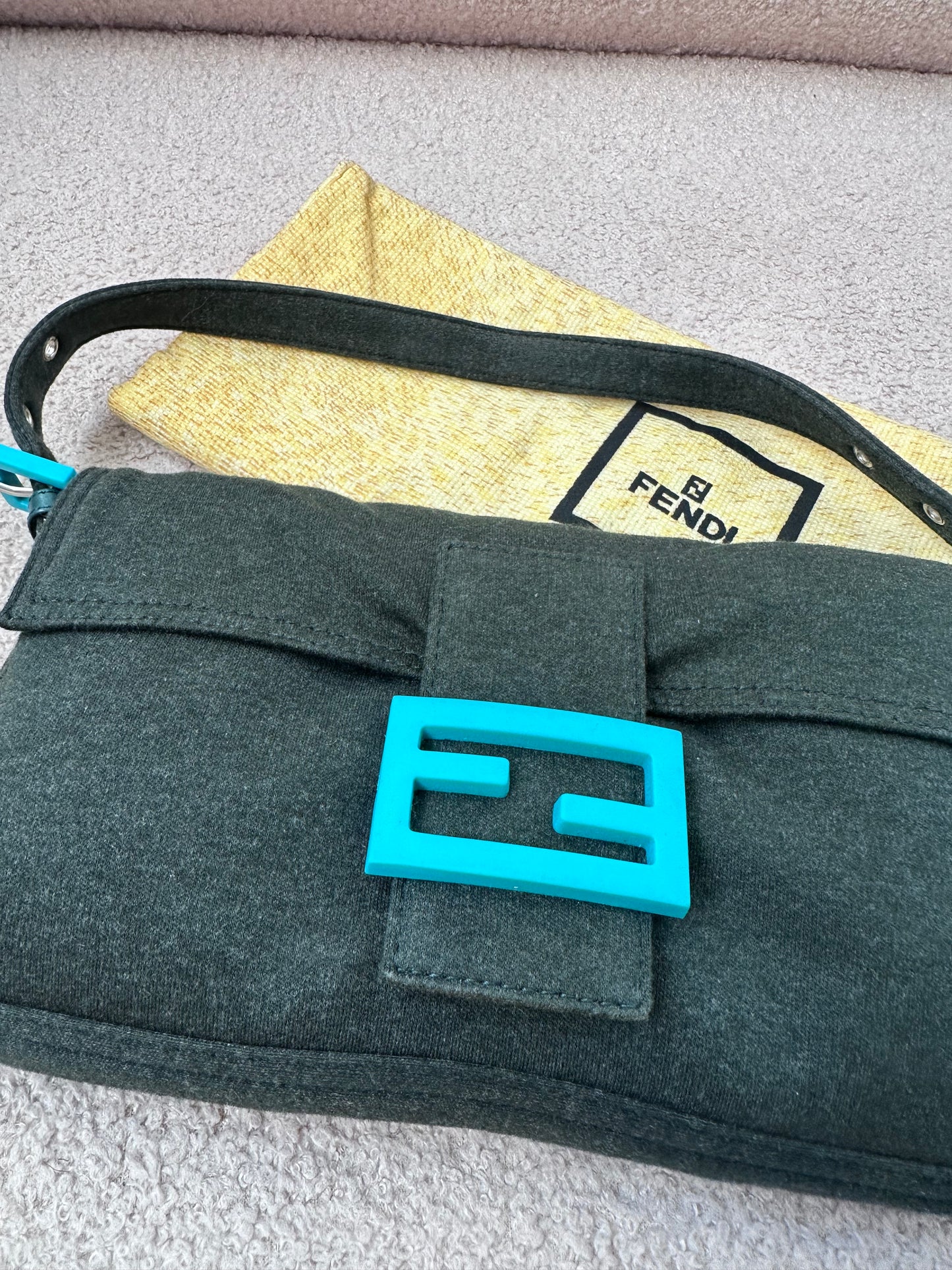 Fendi Tiffany Blue Buckle Baguette