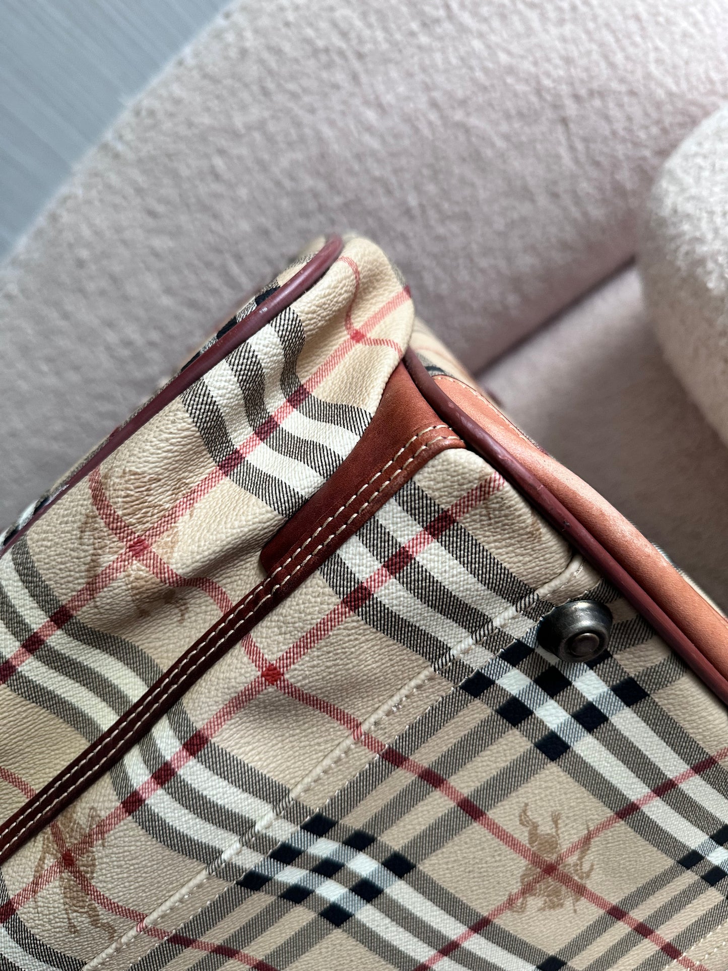 Burberry XXL Carry On Luggage Carrier Duffle Bag