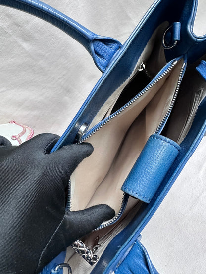 Chanel Cerf Executive Tote - Blue Calf Leather