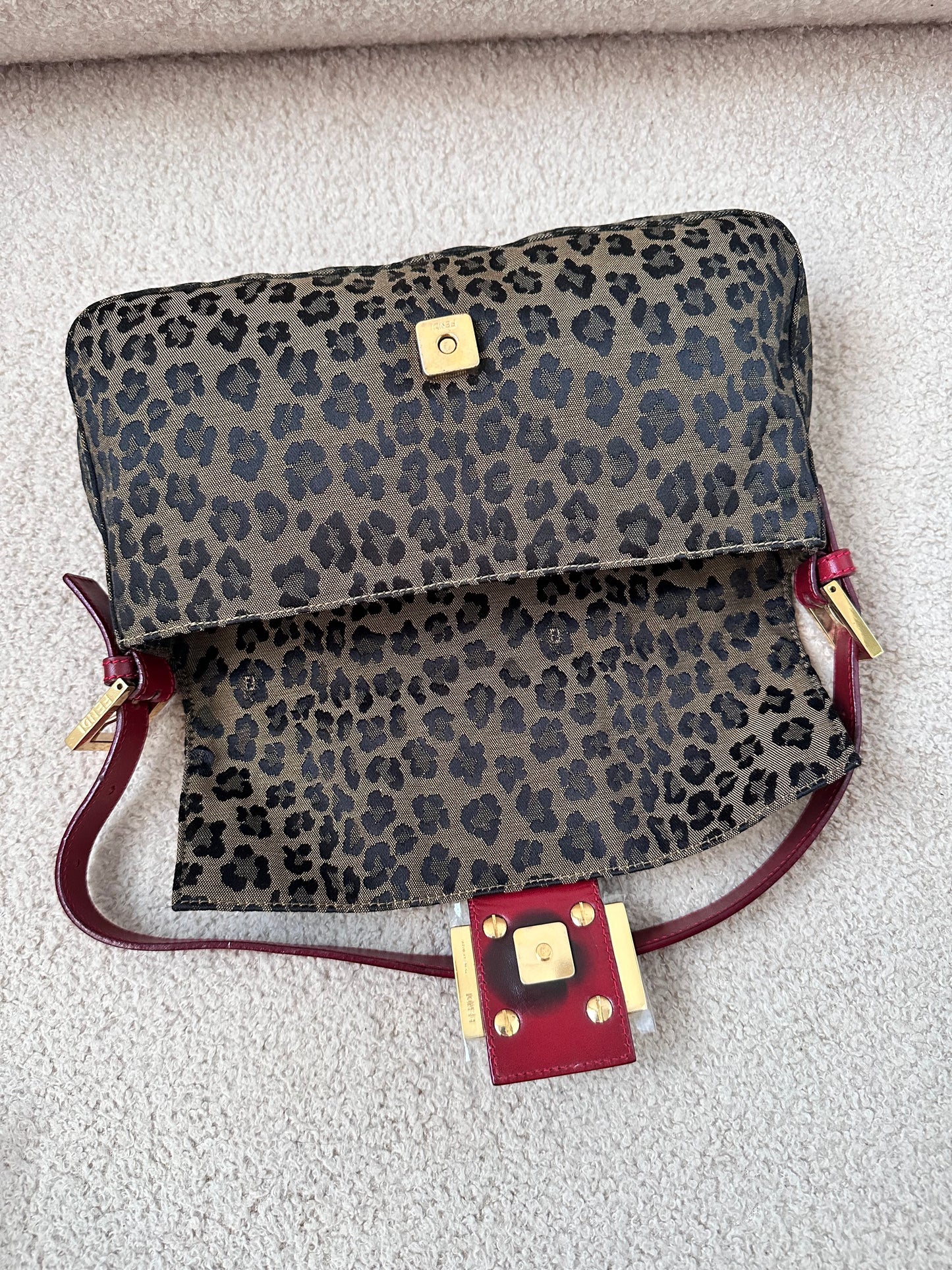 ULTRA RARE Fendi Leopard Cheetah Print Baguette