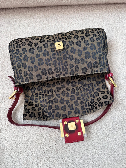 ULTRA RARE Fendi Leopard Cheetah Print Baguette