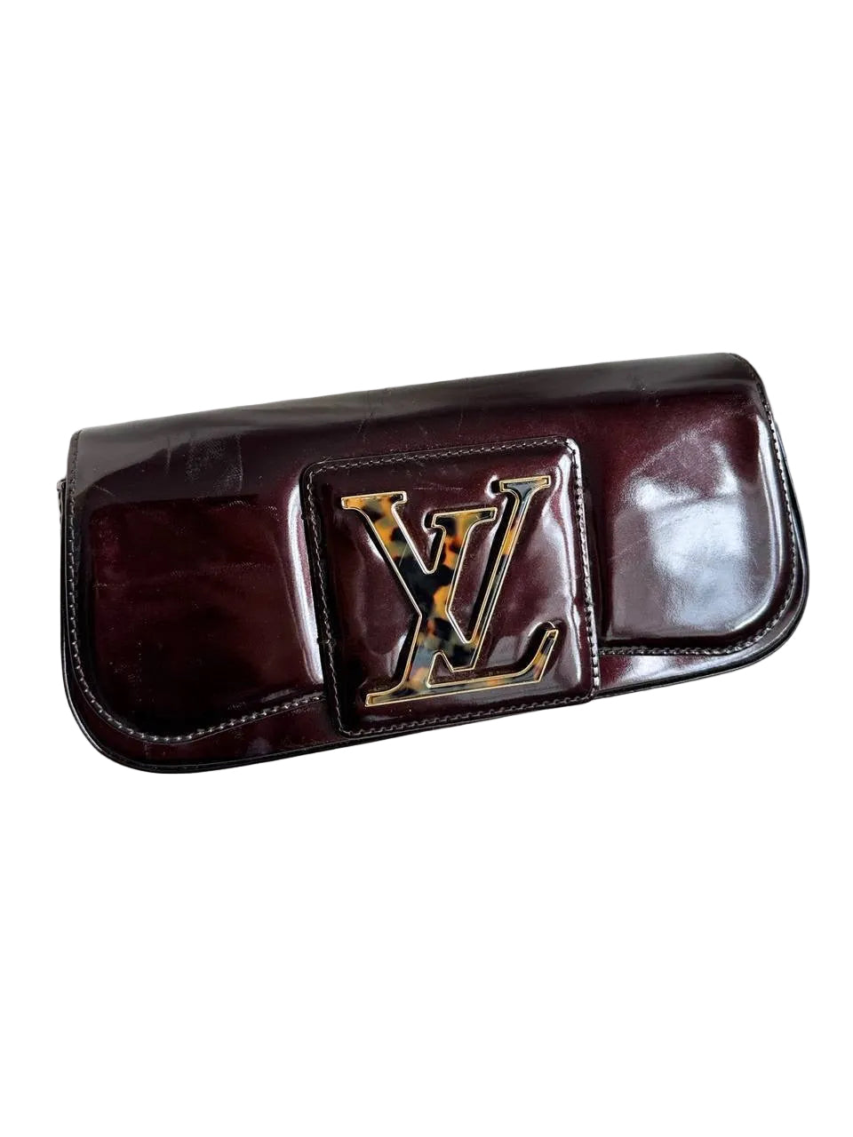Louis Vuitton Tortoise shell Clasp Sobe Minaudiere Clutch