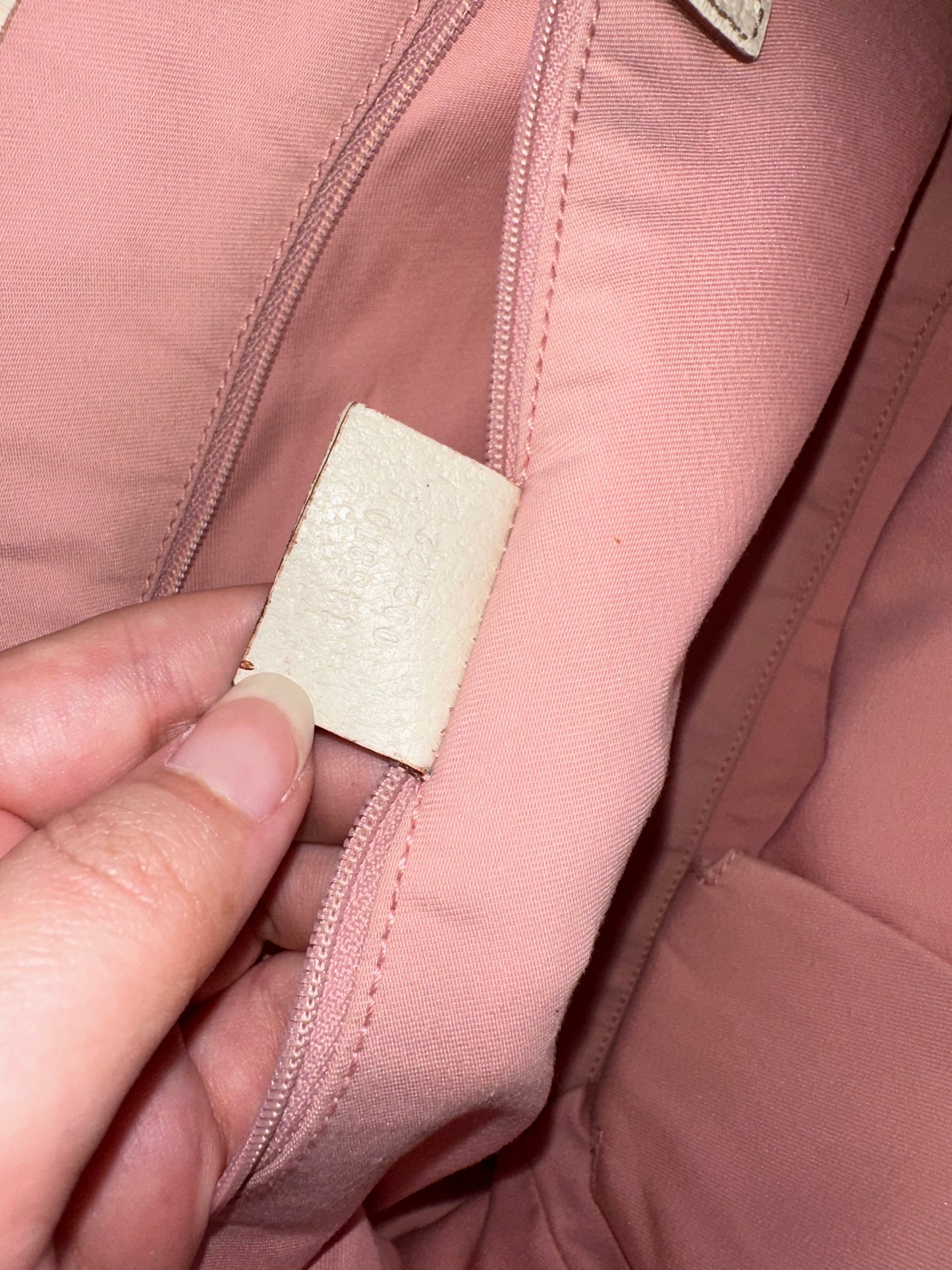 Gucci Pink GG Sherry Canvas Tote Bag