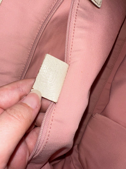 Gucci Pink GG Sherry Canvas Tote Bag