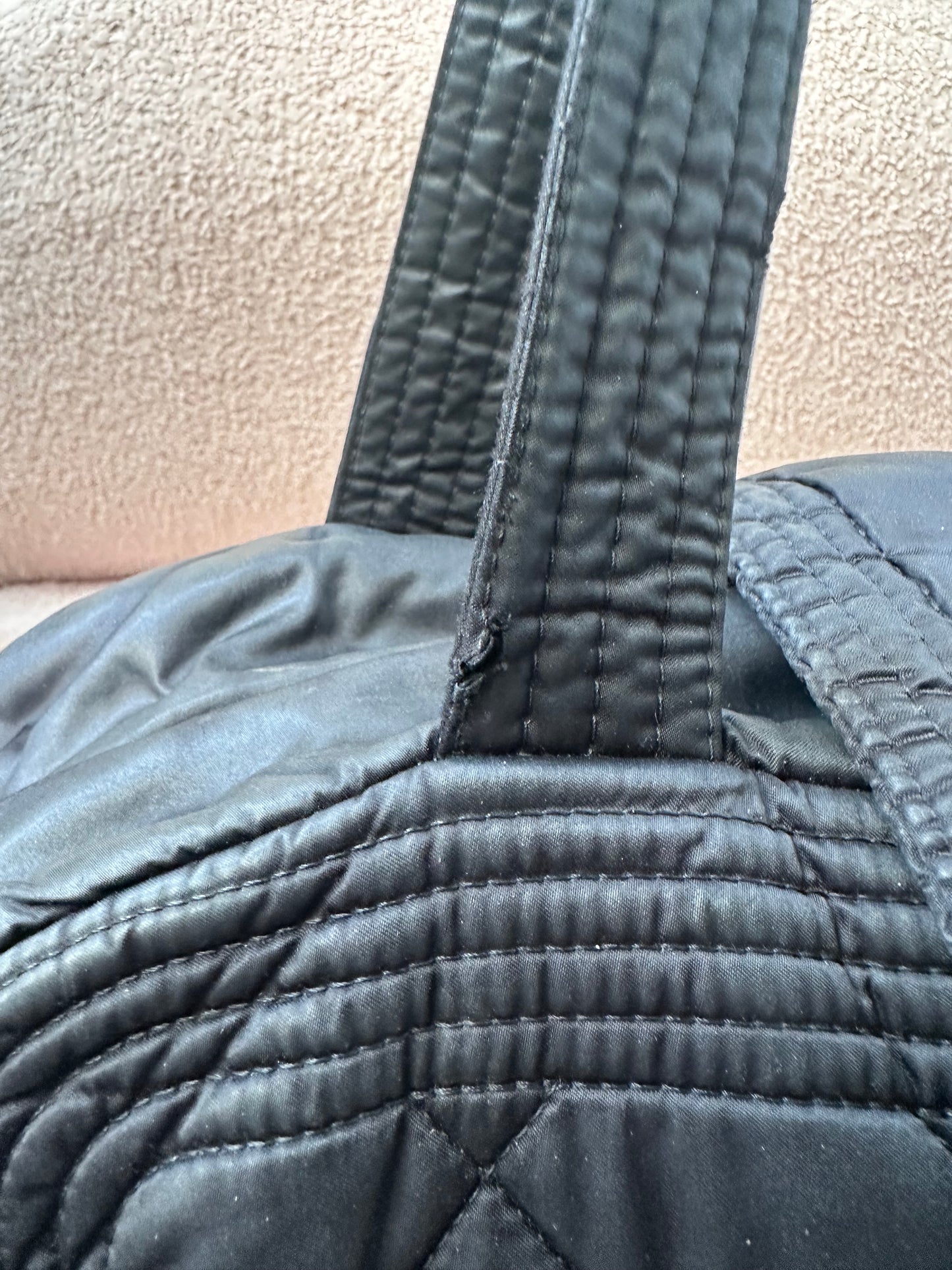 Rare Chanel 2005-2006 Black Nylon Sport Line Travel Bag