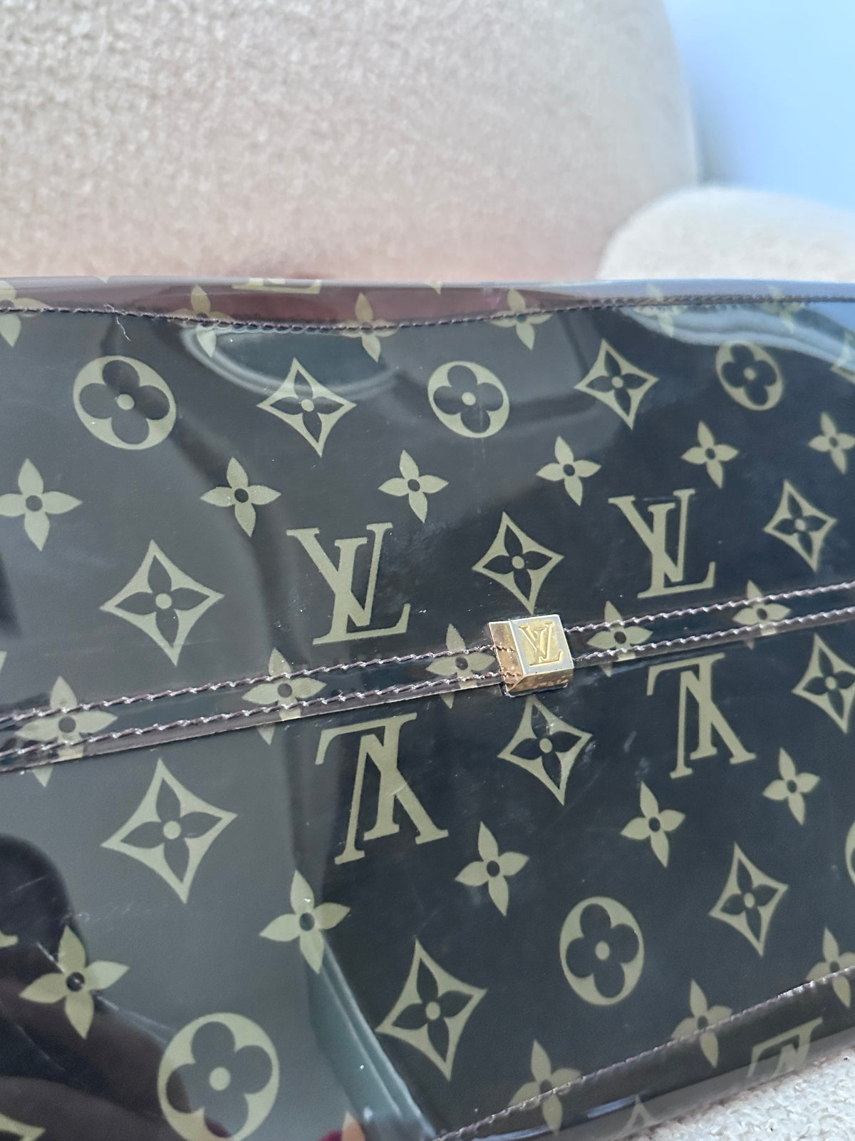 Rare Louis Vuitton PVC Monogram Large Beach Tote Bag