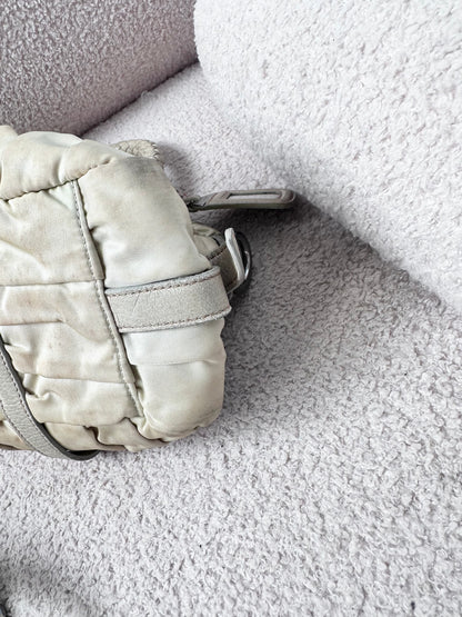 Prada Two Way Gather Nylon Tessuto Bag