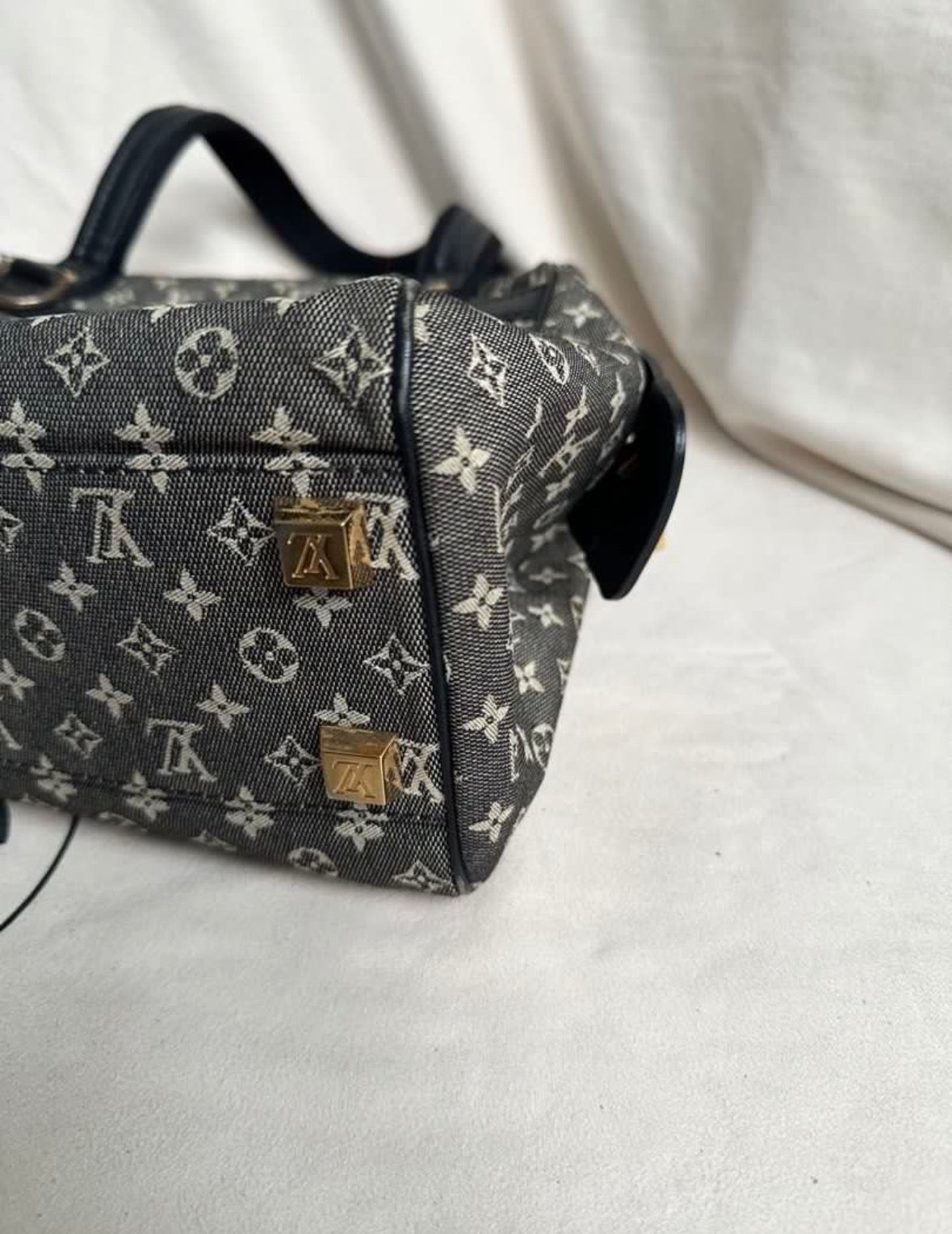 Louis Vuitton Denim Mini Lin Josephine Boston Bag PM