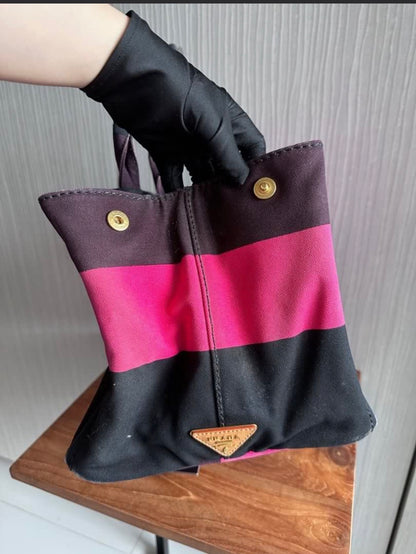 Prada Canapa Multicolour Tote Bag