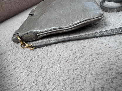 Miu Miu Crocodile Embossed Crossbody Leather Bag