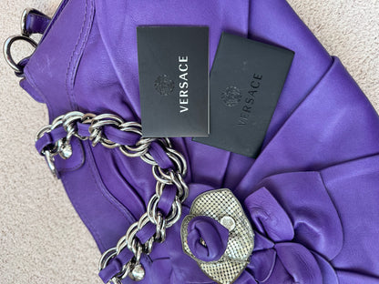 Versace c.2009–2011 Vintage Rosette Chain Leather Tote