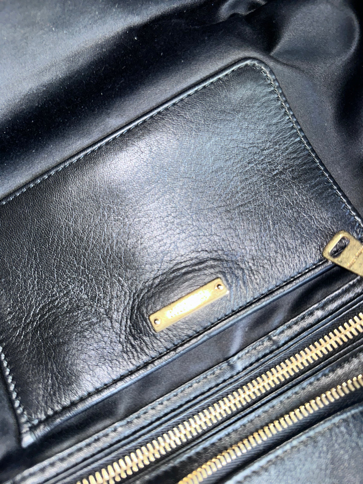 Miu Miu Large Matelasse Nappa Leather Bag Black