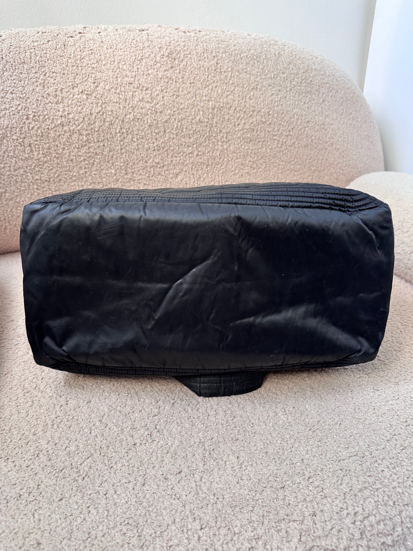 Rare Chanel 2005-2006 Black Nylon Sport Line Travel Bag