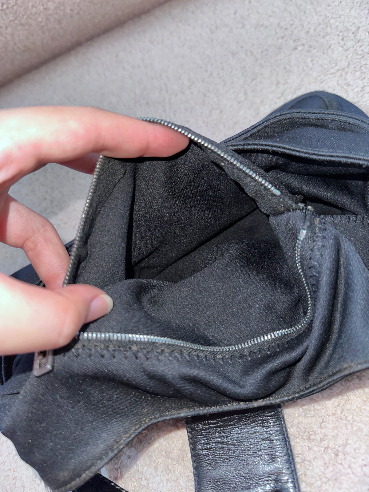 Fendi FF Baguette Hobo Black