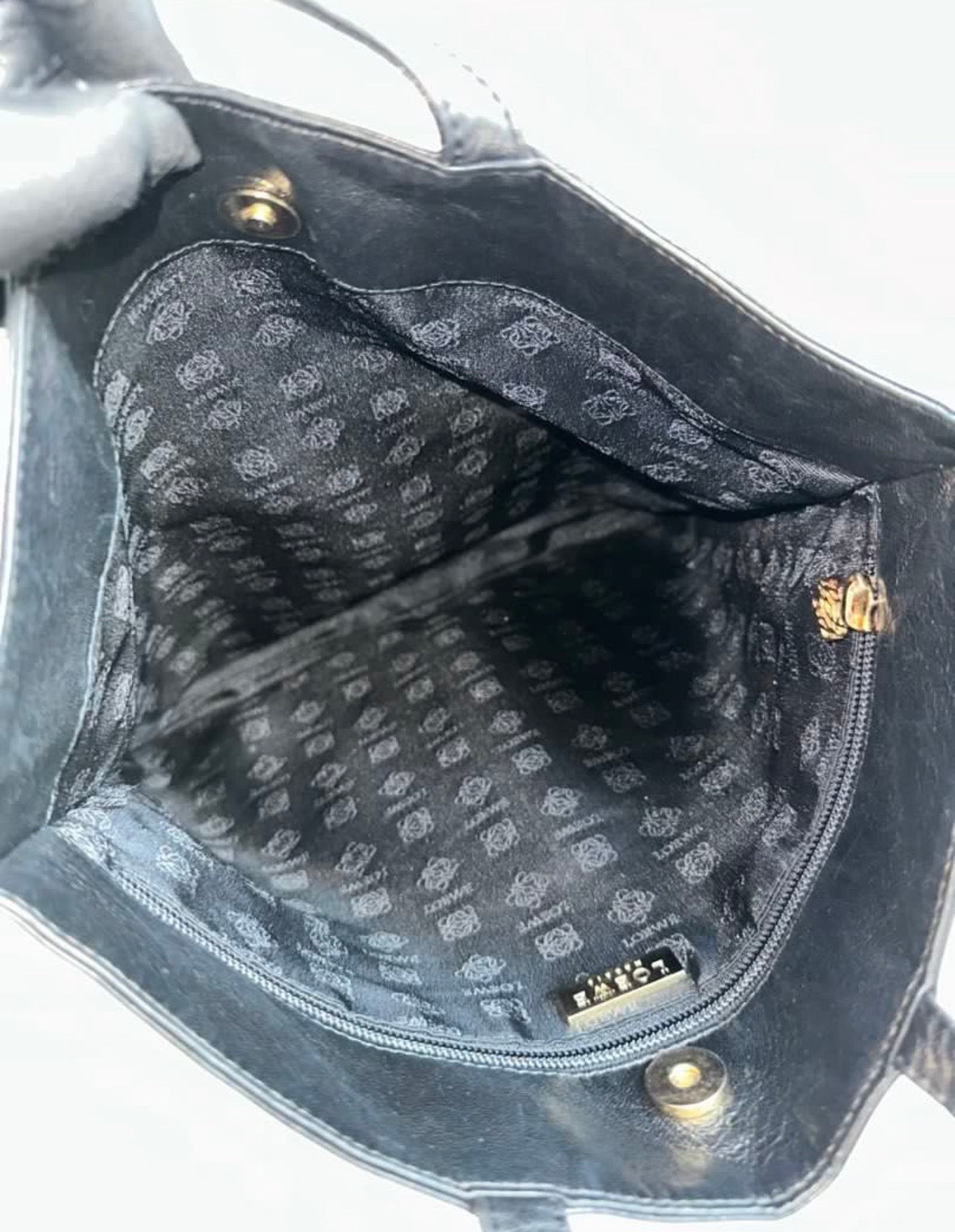 RARE Loewe Pony Hair Leopard Print Nappa Leather Vintage Tote Bag