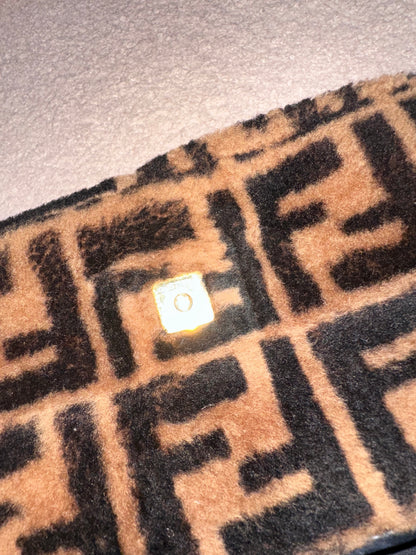 Fendi Shearling Fur Zucca Baguette