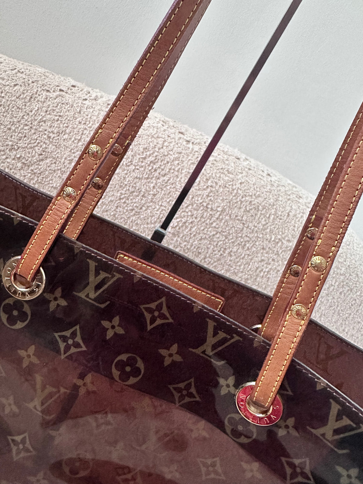 Rare Louis Vuitton PVC Monogram Large Beach Tote Bag