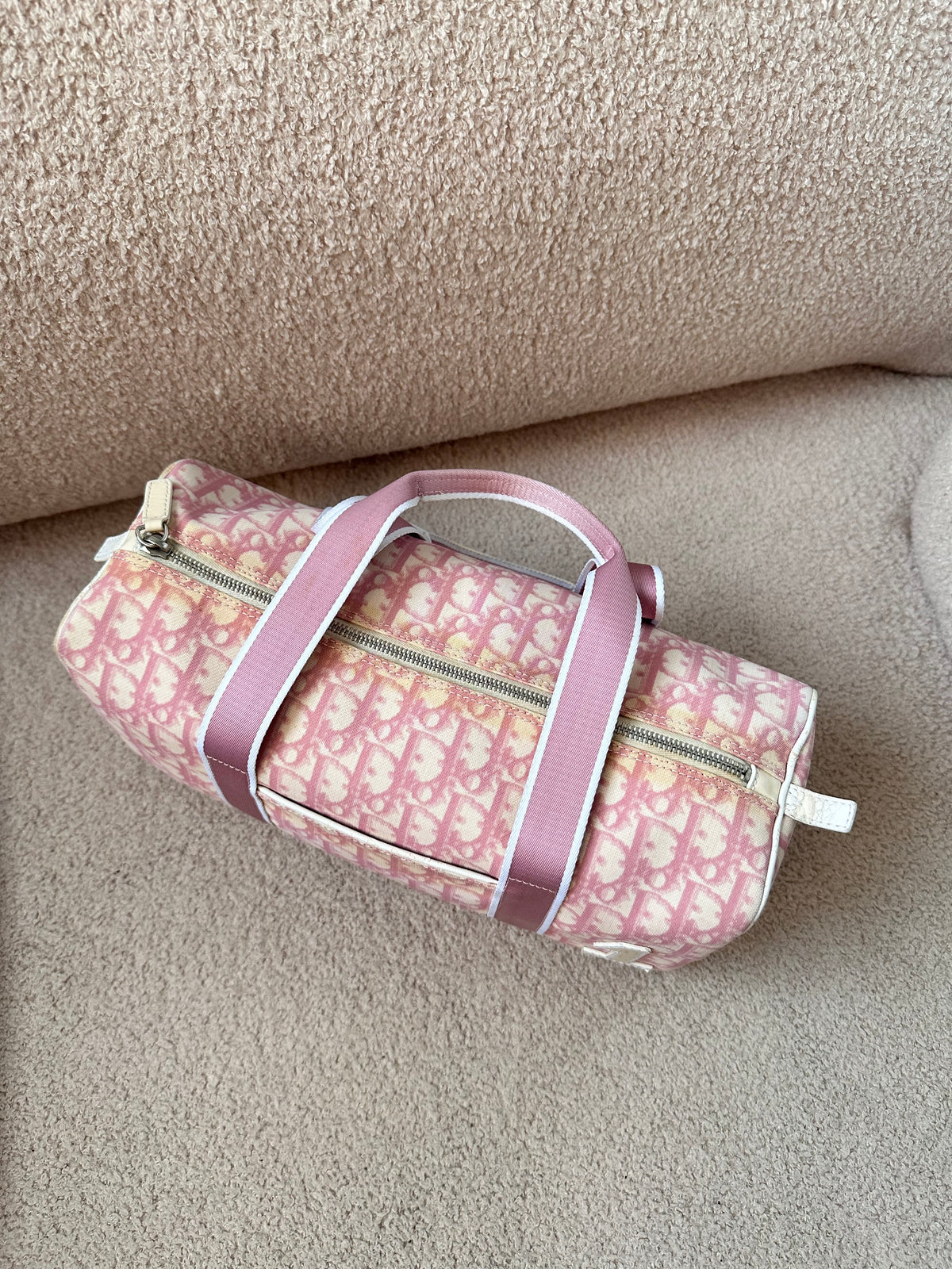 Dior John Galliano Girly Pink Trotter Boston Bag