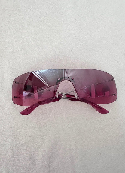 Rare Dior John Galliano “Heart Core” Crystal Pink Sunglasses