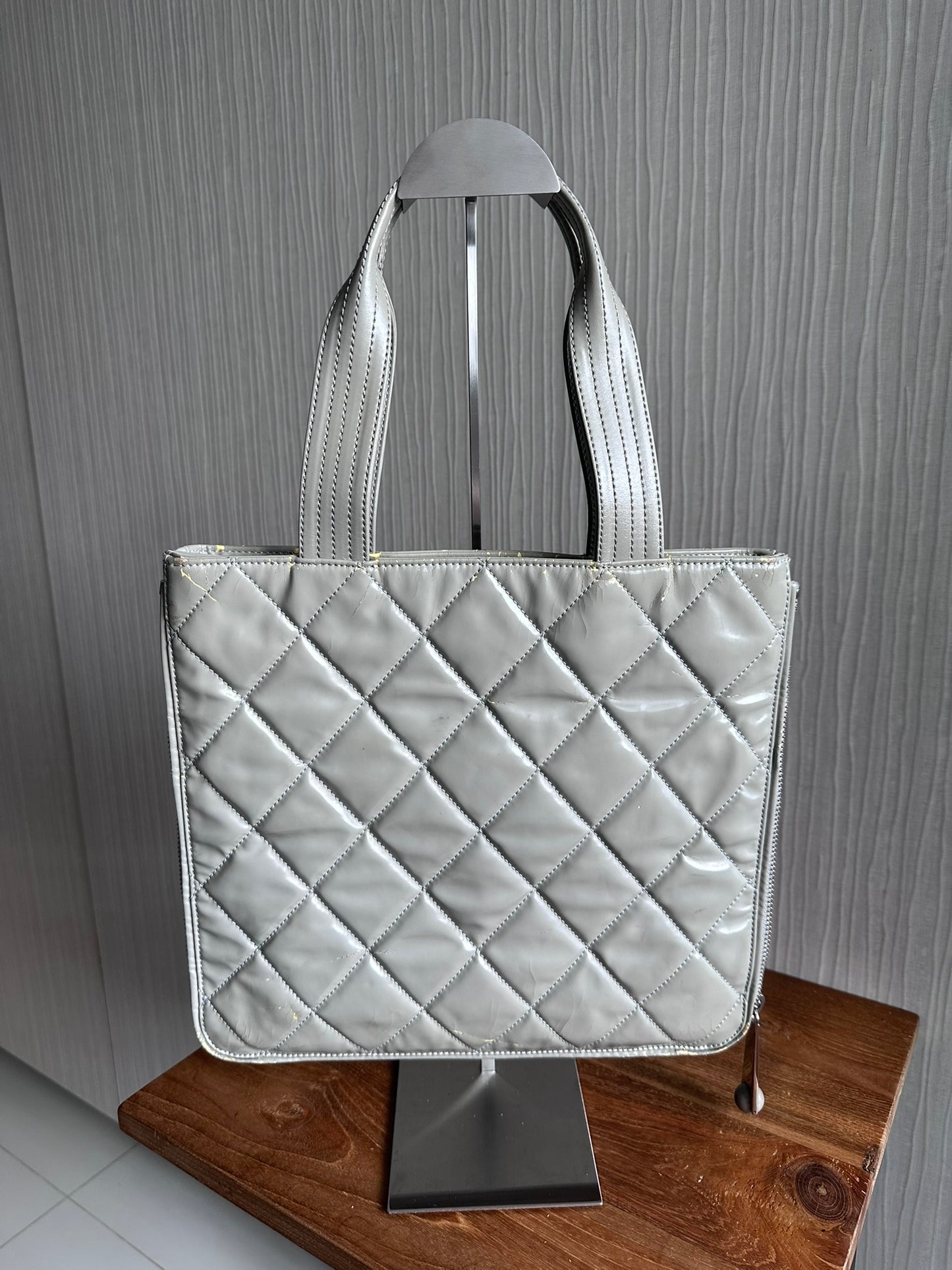 Chanel Paris-Shanghai CC Patent Expandable Tote Bag