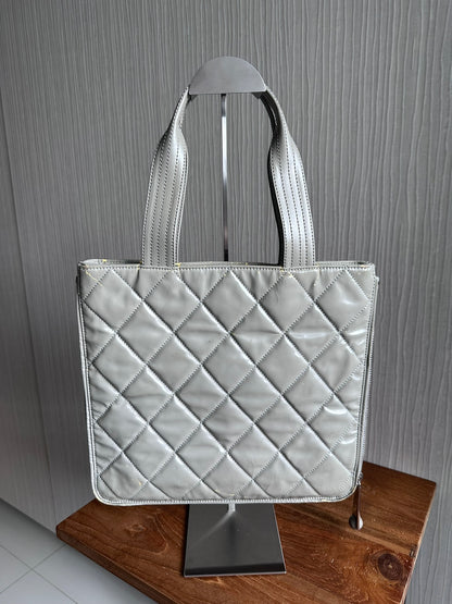 Chanel Paris-Shanghai CC Patent Expandable Tote Bag