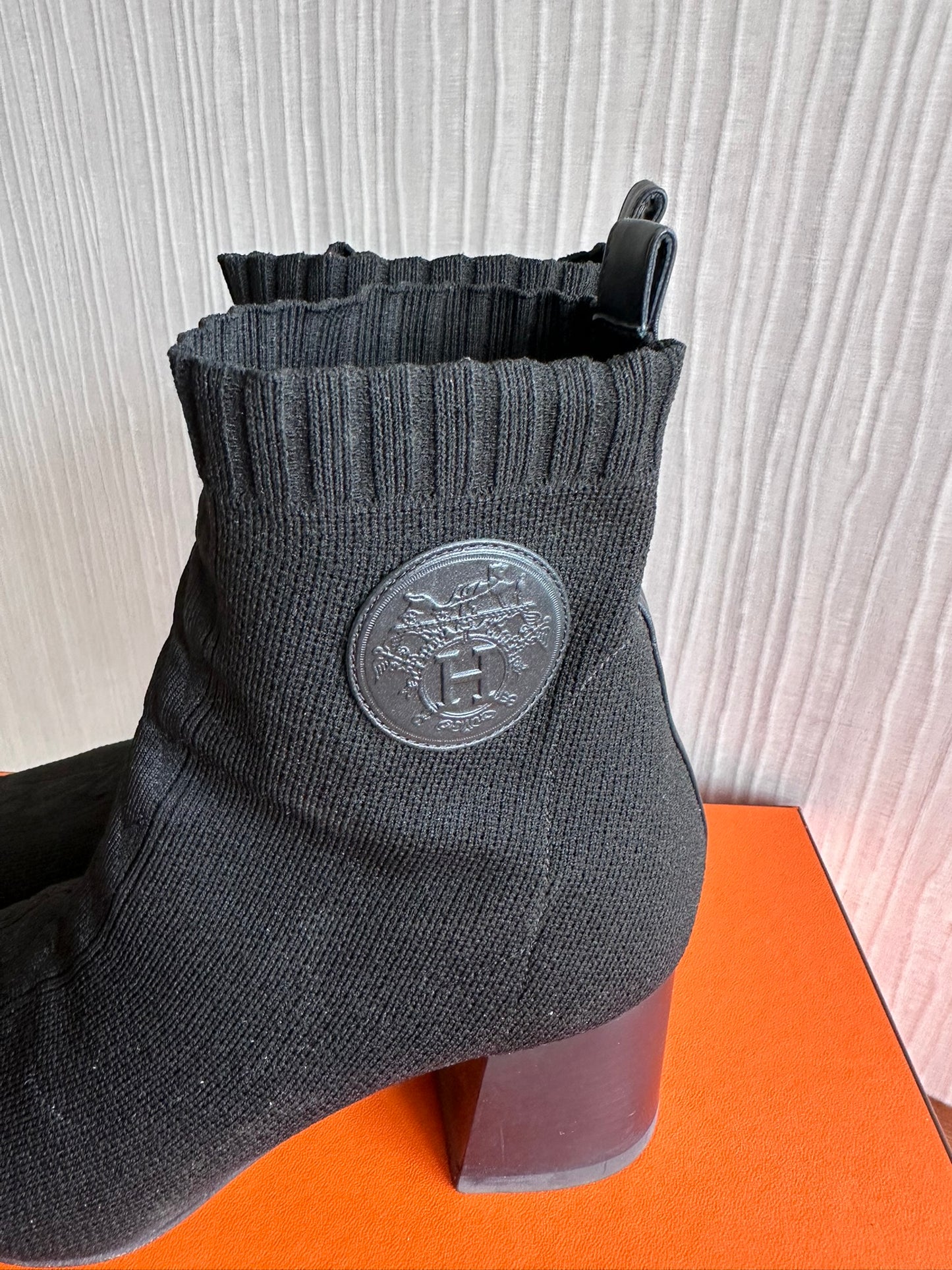 Hermes Knit Ankle Boots Volver Jenna 60