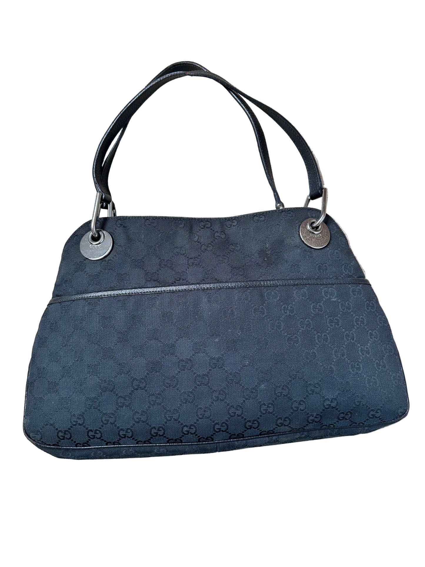 Gucci Black GG Hobo Shoulder Bag