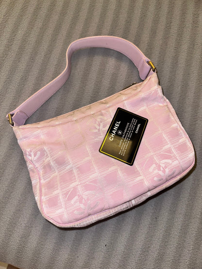 Chanel Pink Mini Travel Line Hobo Bag