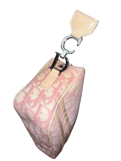 Dior 2003 Pink Trotter Oblique Diorissimo Crossbody Bag