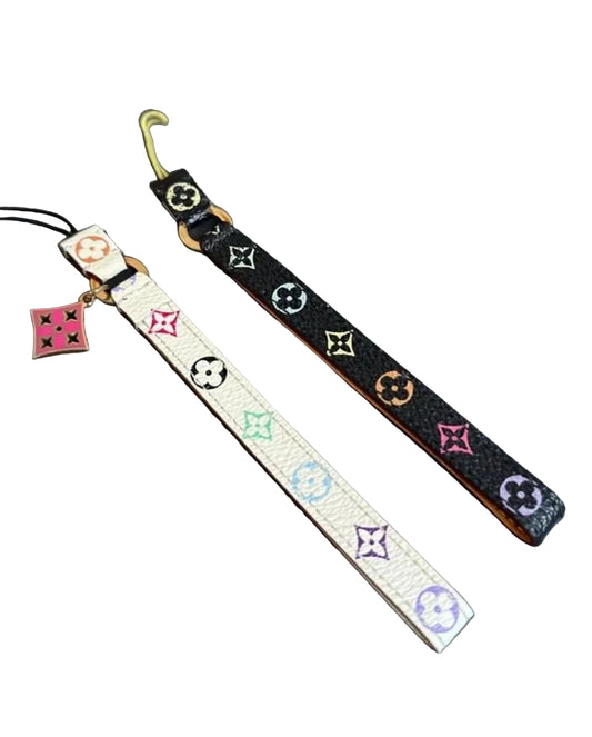 Louis Vuitton x Takashi Murakami Multicolour Leather Phone Strap Bag Charm