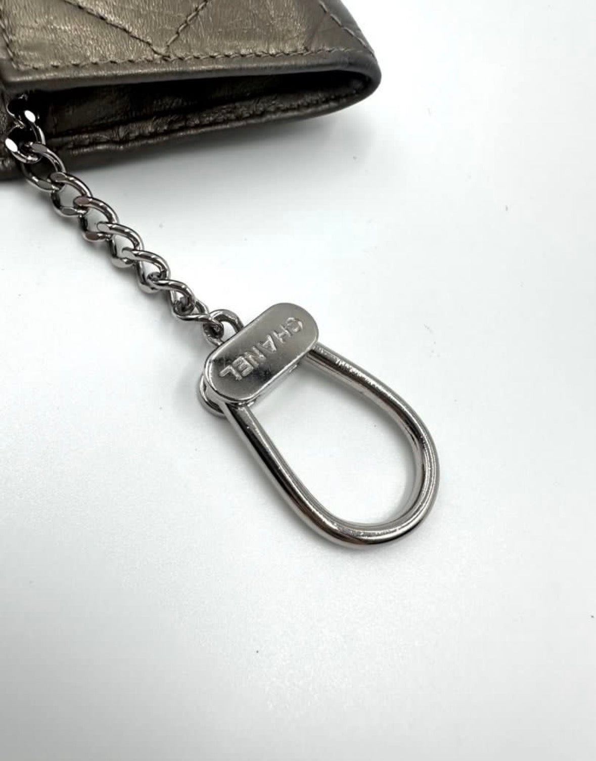 Chanel Cambon Key Holder Pouch Bronze