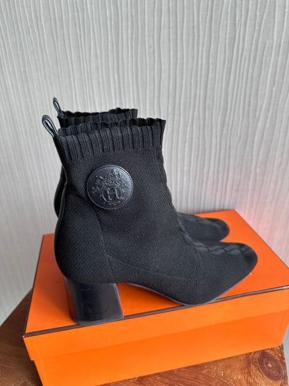 Hermes Knit Ankle Boots Volver Jenna 60