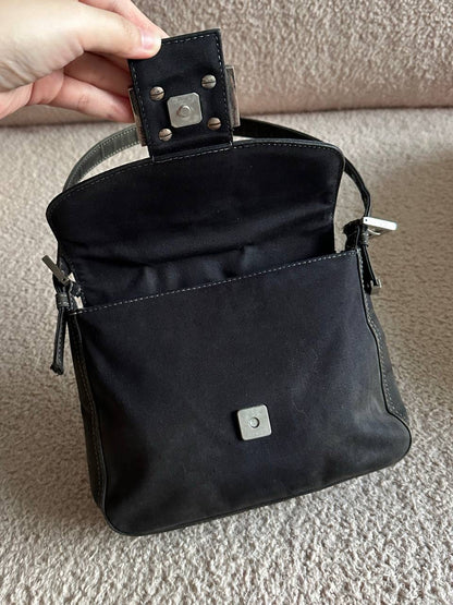 Fendi Denim Marble FF Mamma Baguette