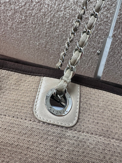 Chanel Deauville Shopping Tote Bag Beige