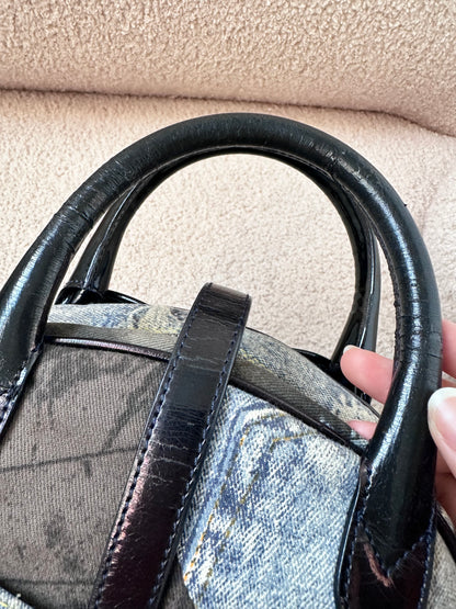 Dior John Galliano “Miss Diorella” Speedway Denim Bowler Bag
