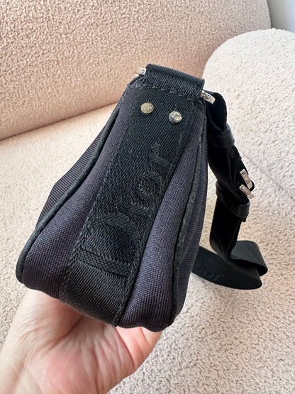 Dior John Galliano Hardcore Small Hobo Bag Crystal Logo