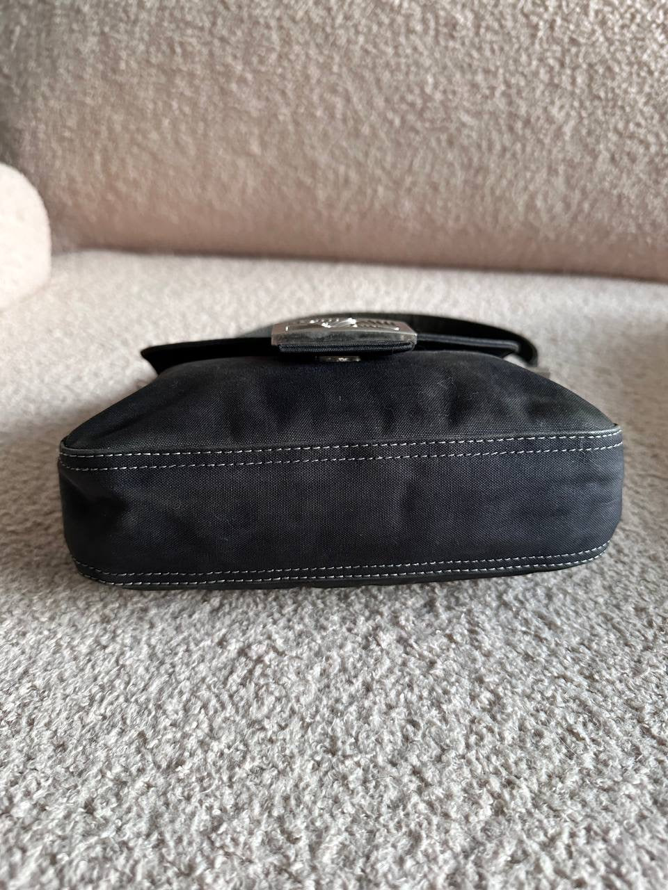 Fendi Denim Marble FF Mamma Baguette