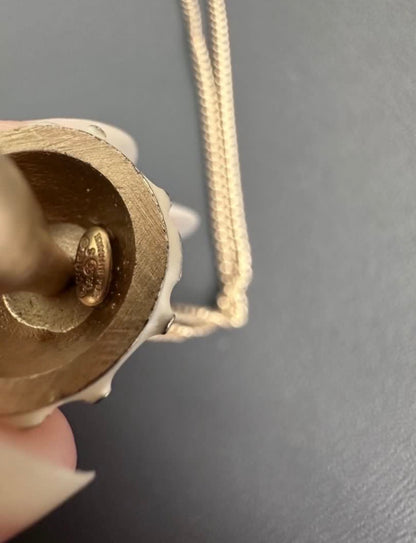 Rare Chanel 2003 Vintage Mushroom Motif Necklace Pendant